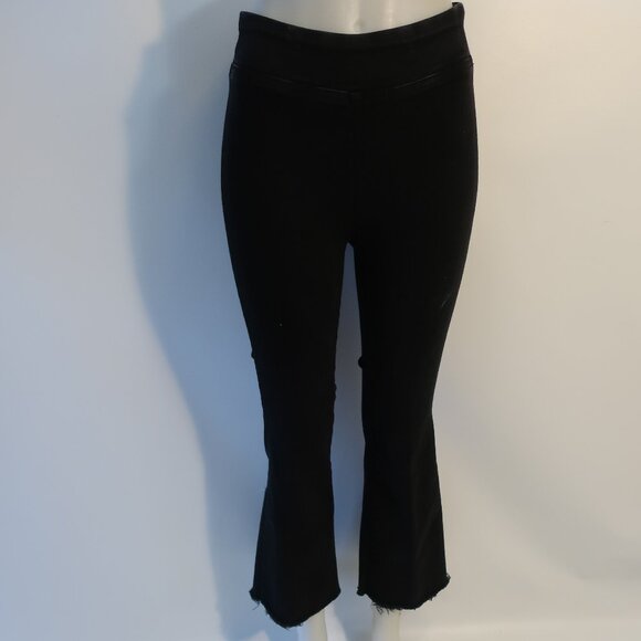 Womens Frame Bardot The Jetset Sheen Noir Black Denim Jean 1 US/S (25"-29") - Picture 1 of 12